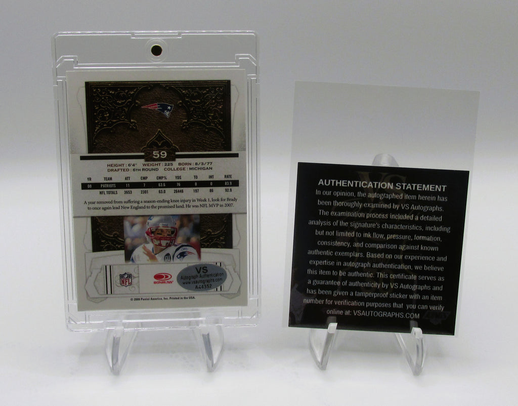 Tom Brady Signed Card With COA (A44352) (Patriots)