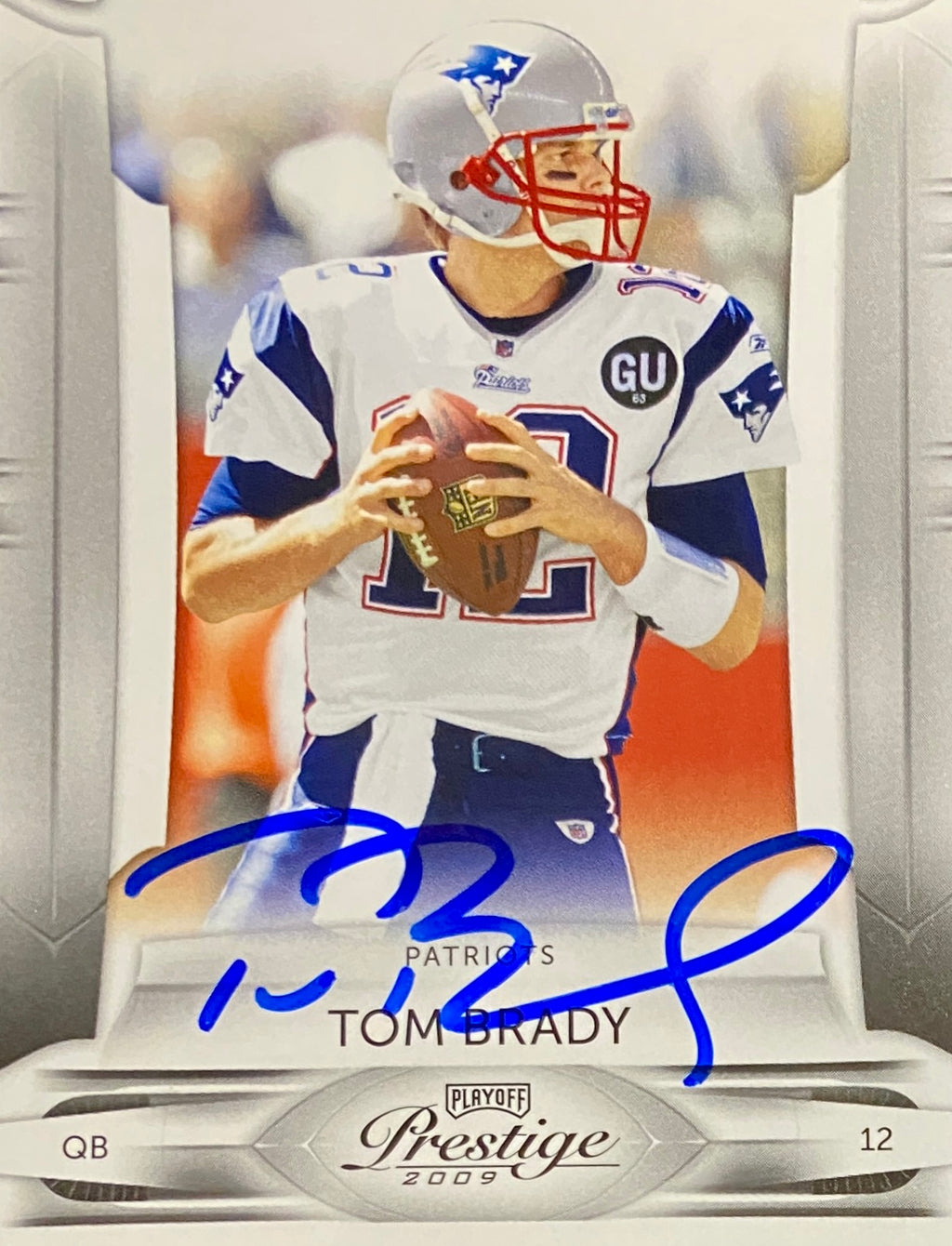 Tom Brady Signed Card With COA (A44365) (Patriots)