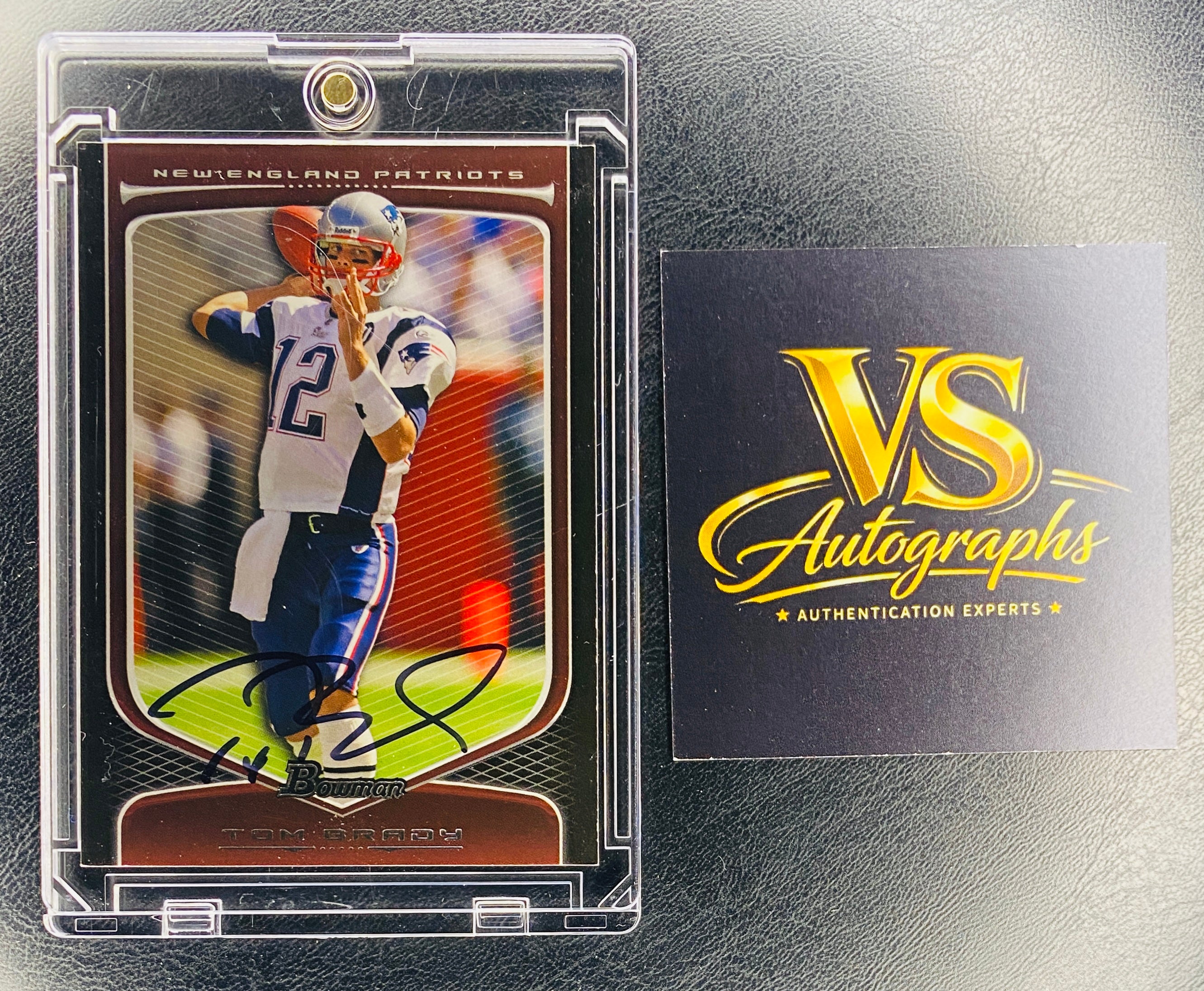 Tom Brady Signed Card With COA (A44366) (Patriots)