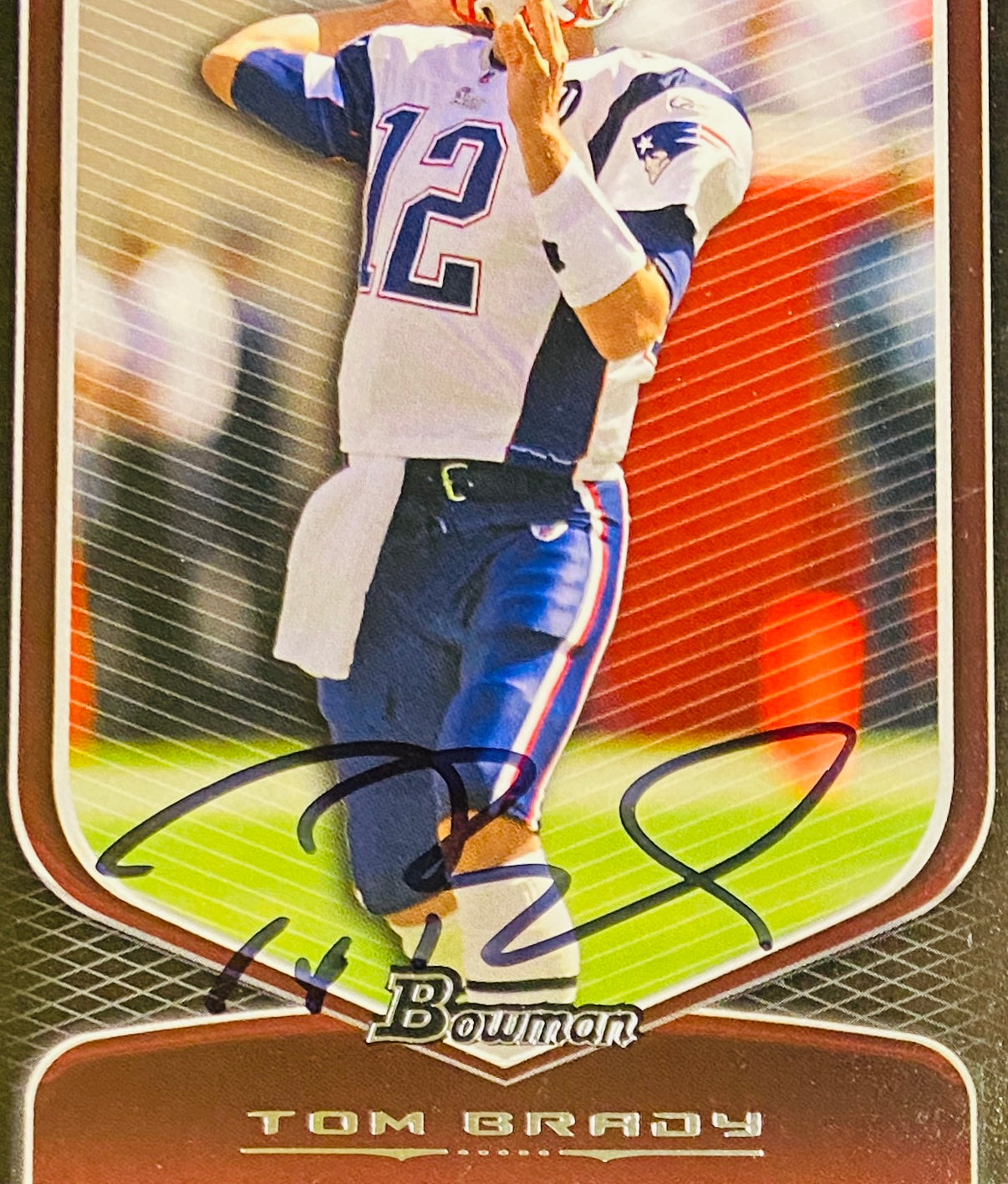 Tom Brady Signed Card With COA (A44366) (Patriots)