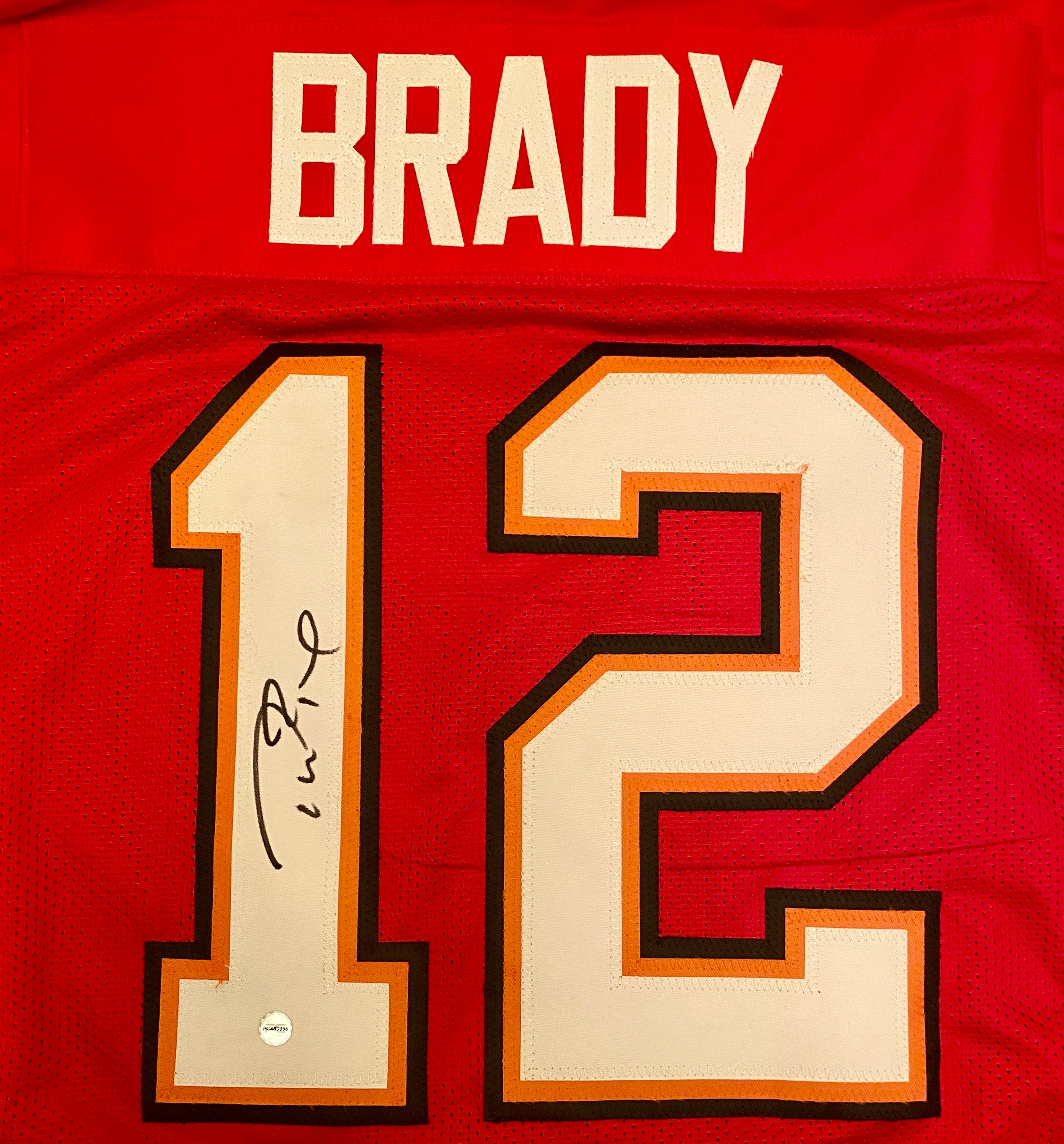 Tom Brady Signed Jersey With COA (PC483998) (Bucs)