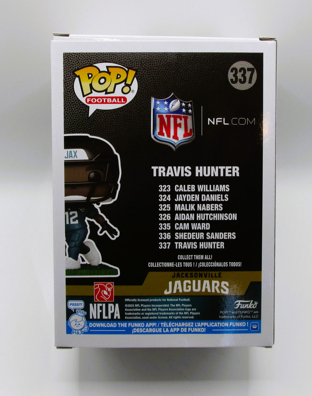 Travis Hunter Signed Funko In Case With COA (PC484342) (Jaguars)