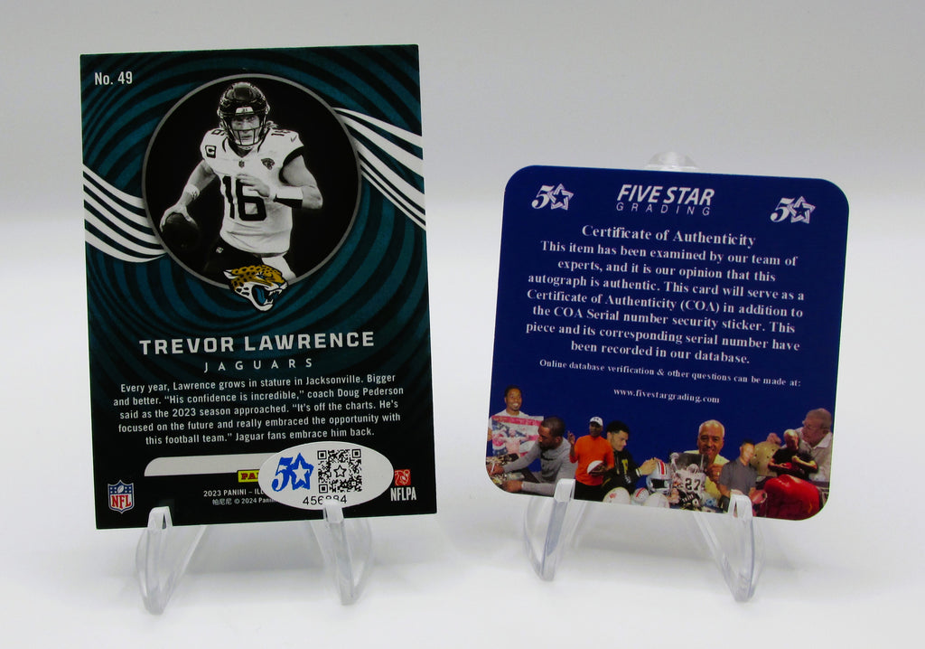 Trevor Lawrence Signed Card With COA (456884) (Jaguars)