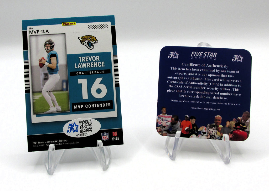 Trevor Lawrence Signed Card With COA (456889) (Jaguars)