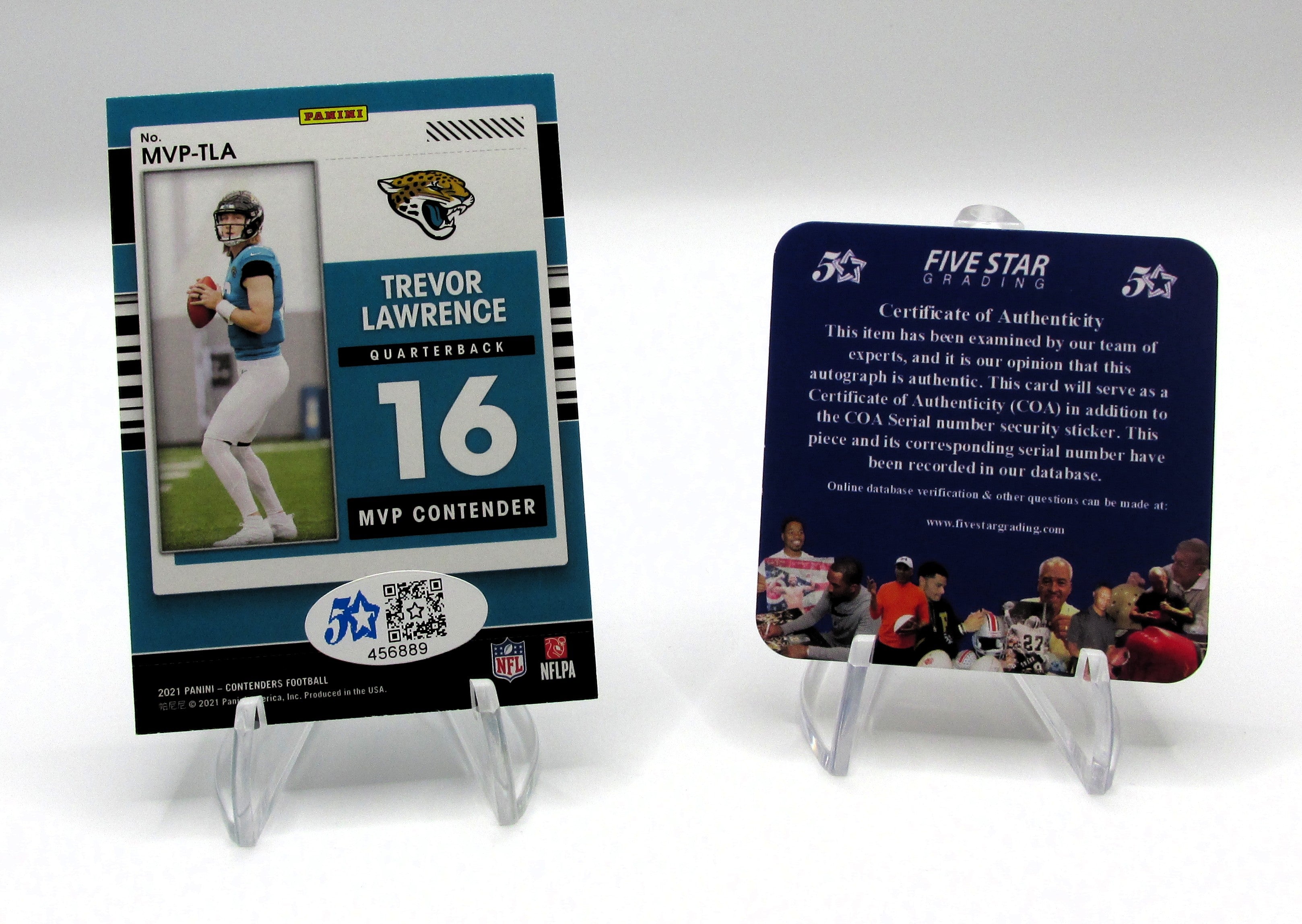 Trevor Lawrence Signed Card With COA (456889) (Jaguars)