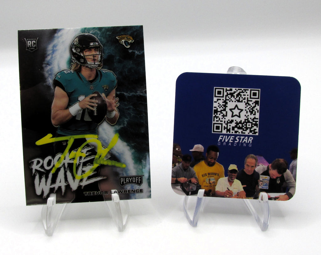 Trevor Lawrence Signed Rookie Card With COA (456878) (Jaguars)