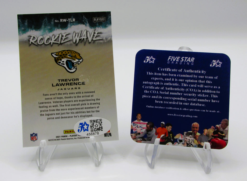 Trevor Lawrence Signed Rookie Card With COA (456878) (Jaguars)