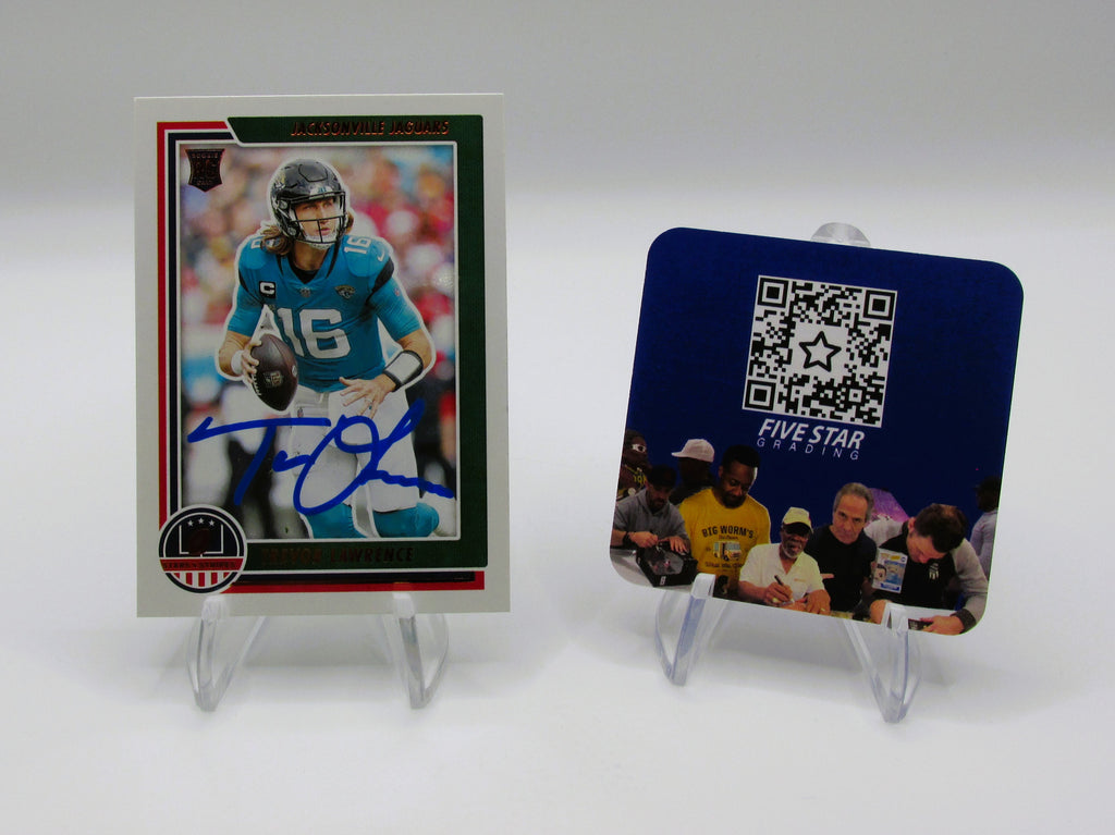 Trevor Lawrence Signed Rookie Card With COA (456892) (Jaguars)