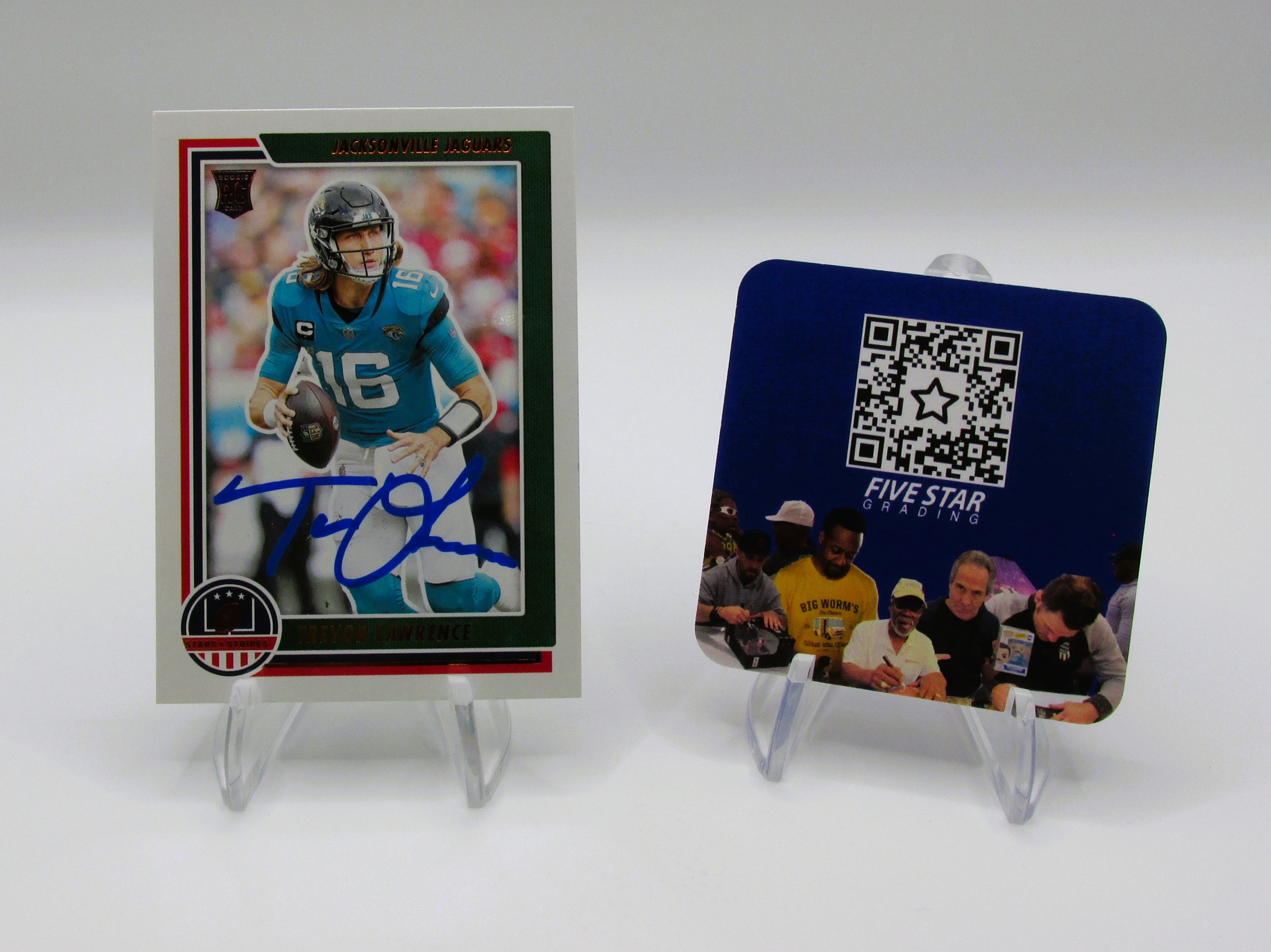 Trevor Lawrence Signed Rookie Card With COA (456892) (Jaguars)