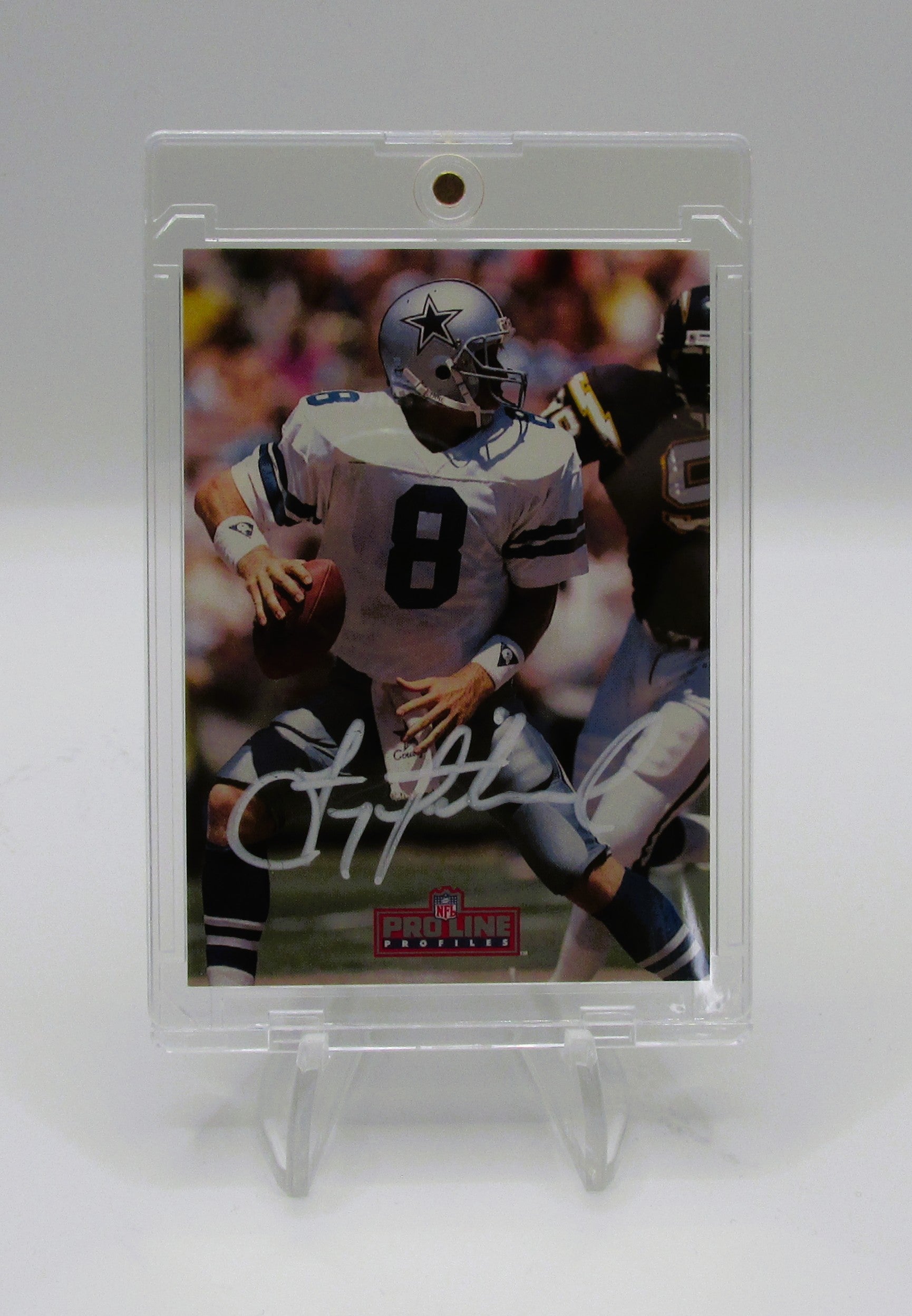 Troy Aikman Signed Card With COA (PC480106) (Cowboys)