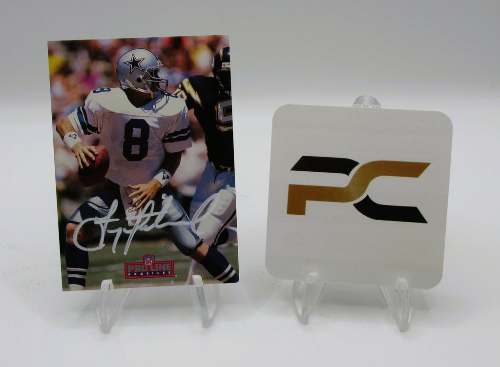Troy Aikman Signed Card With COA (PC480106) (Cowboys)