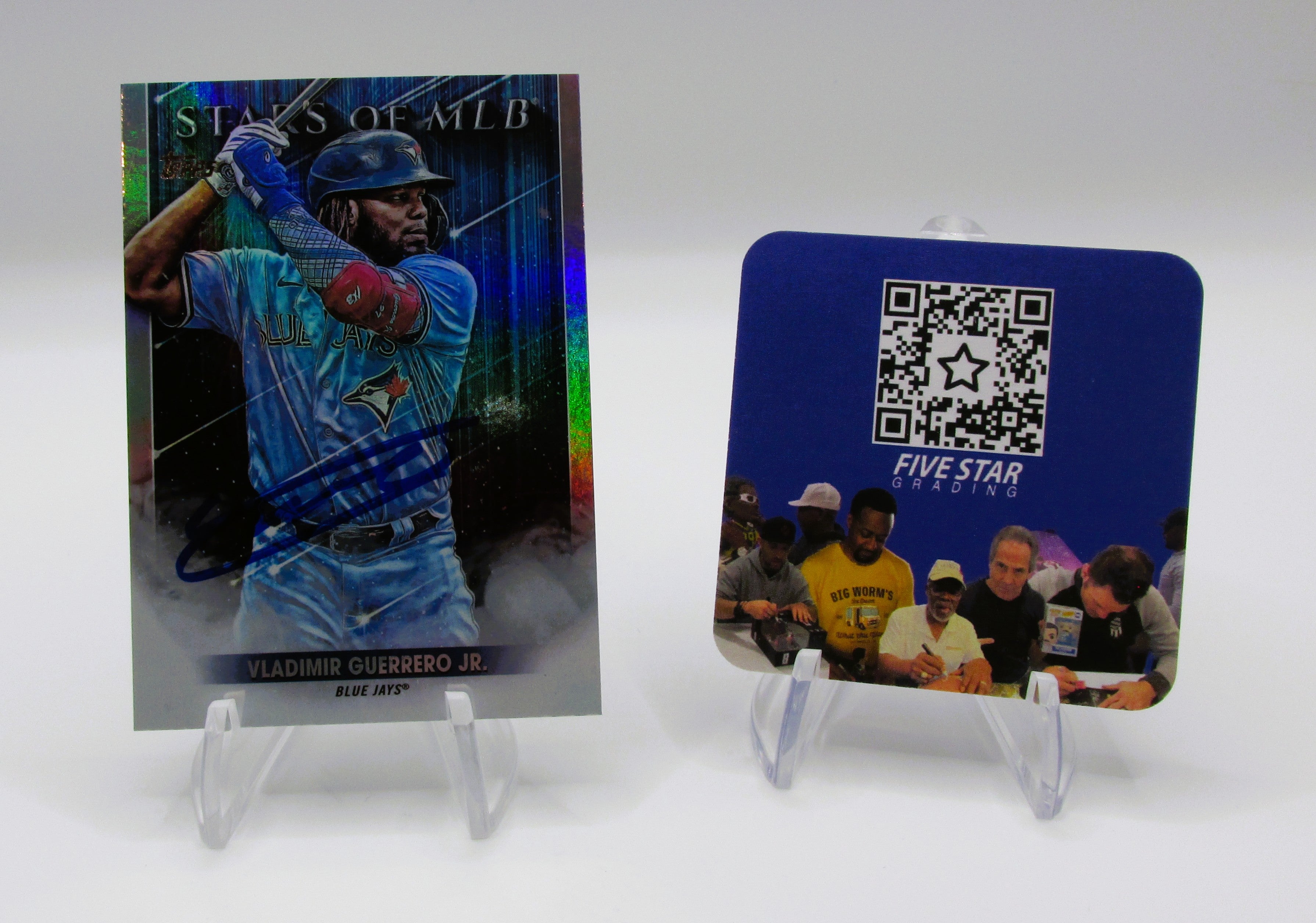 Vladimir Guerrero Jr. Signed Card With COA (456840) (Blue Jays)