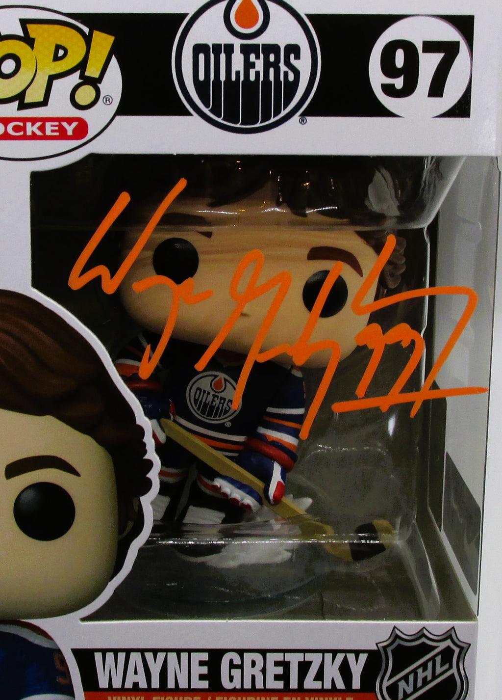 Wayne Gretzky Signed Funko In Case With COA (Oilers) - See Description re: COA