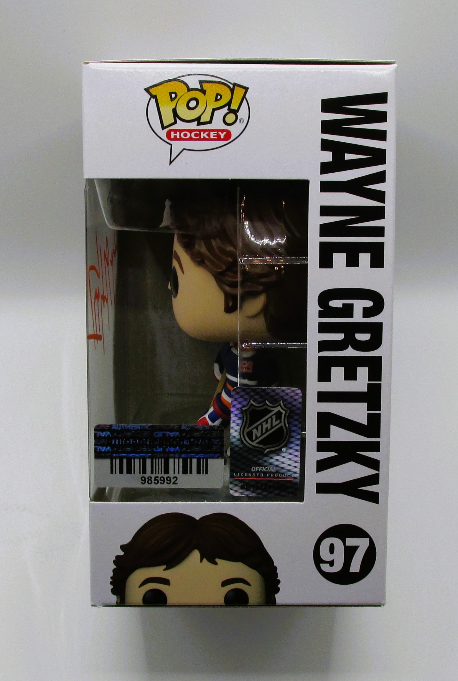 Wayne Gretzky Signed Funko In Case With COA (Oilers) - See Description re: COA