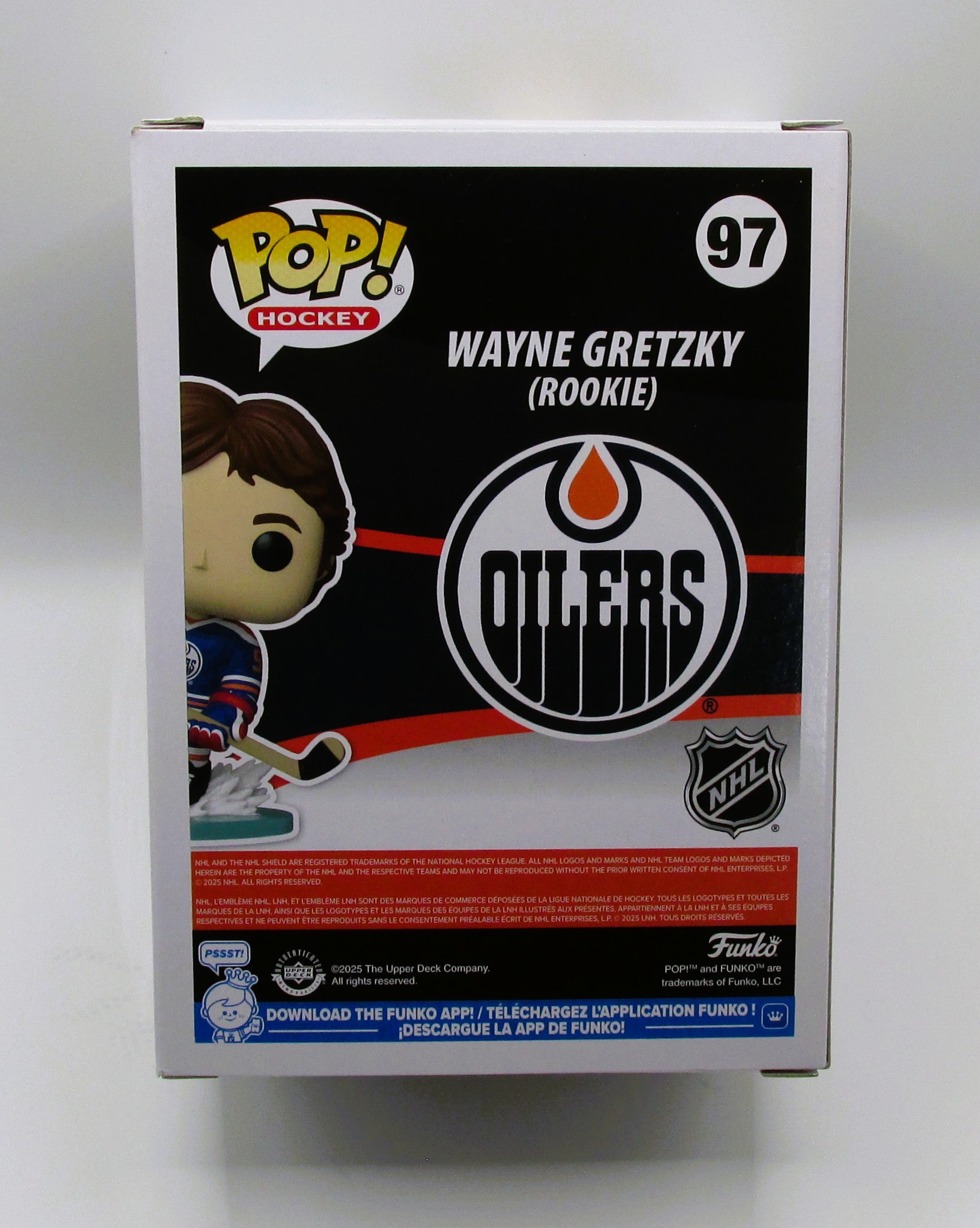 Wayne Gretzky Signed Funko In Case With COA (Oilers) - See Description re: COA