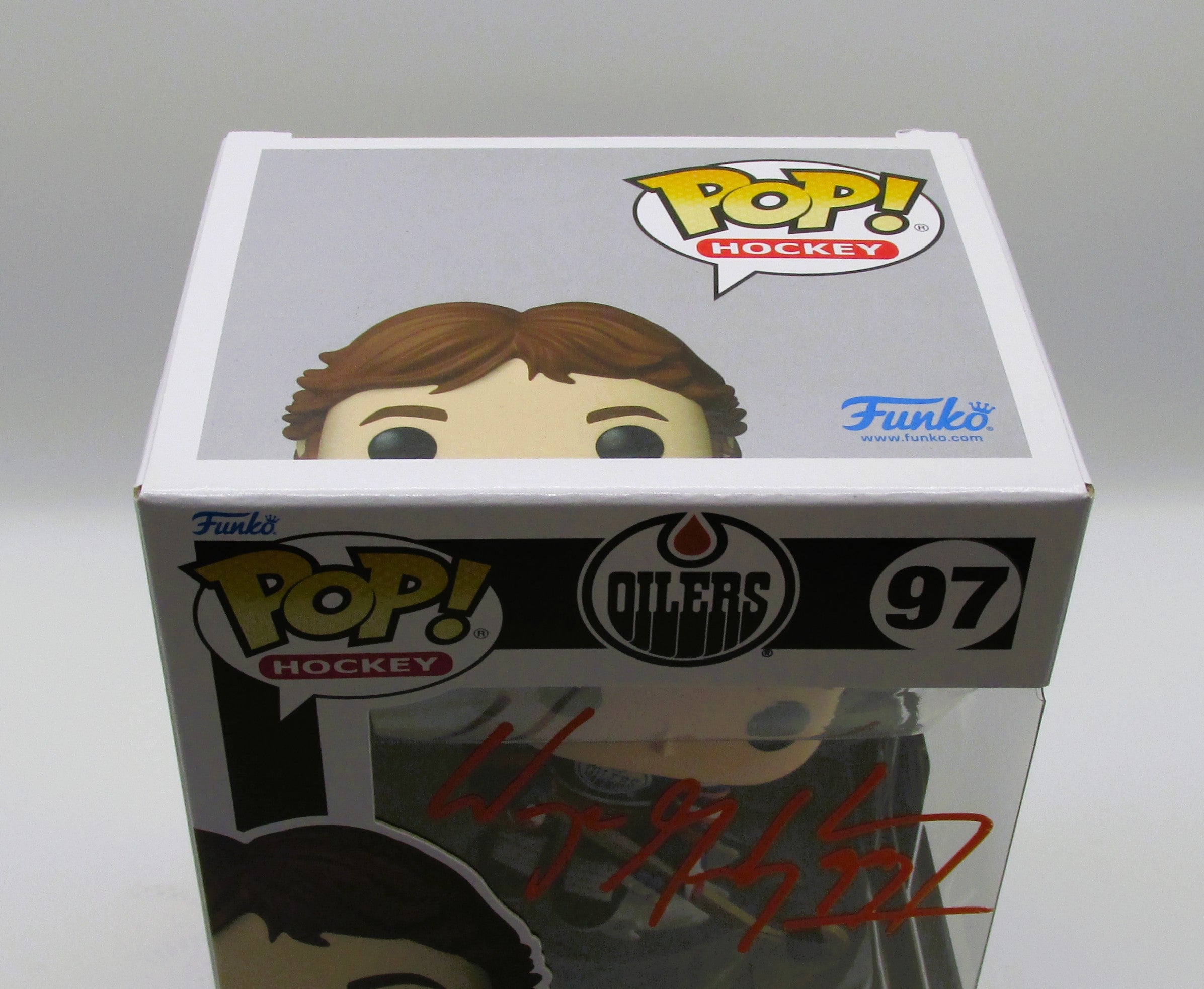 Wayne Gretzky Signed Funko In Case With COA (Oilers) - See Description re: COA