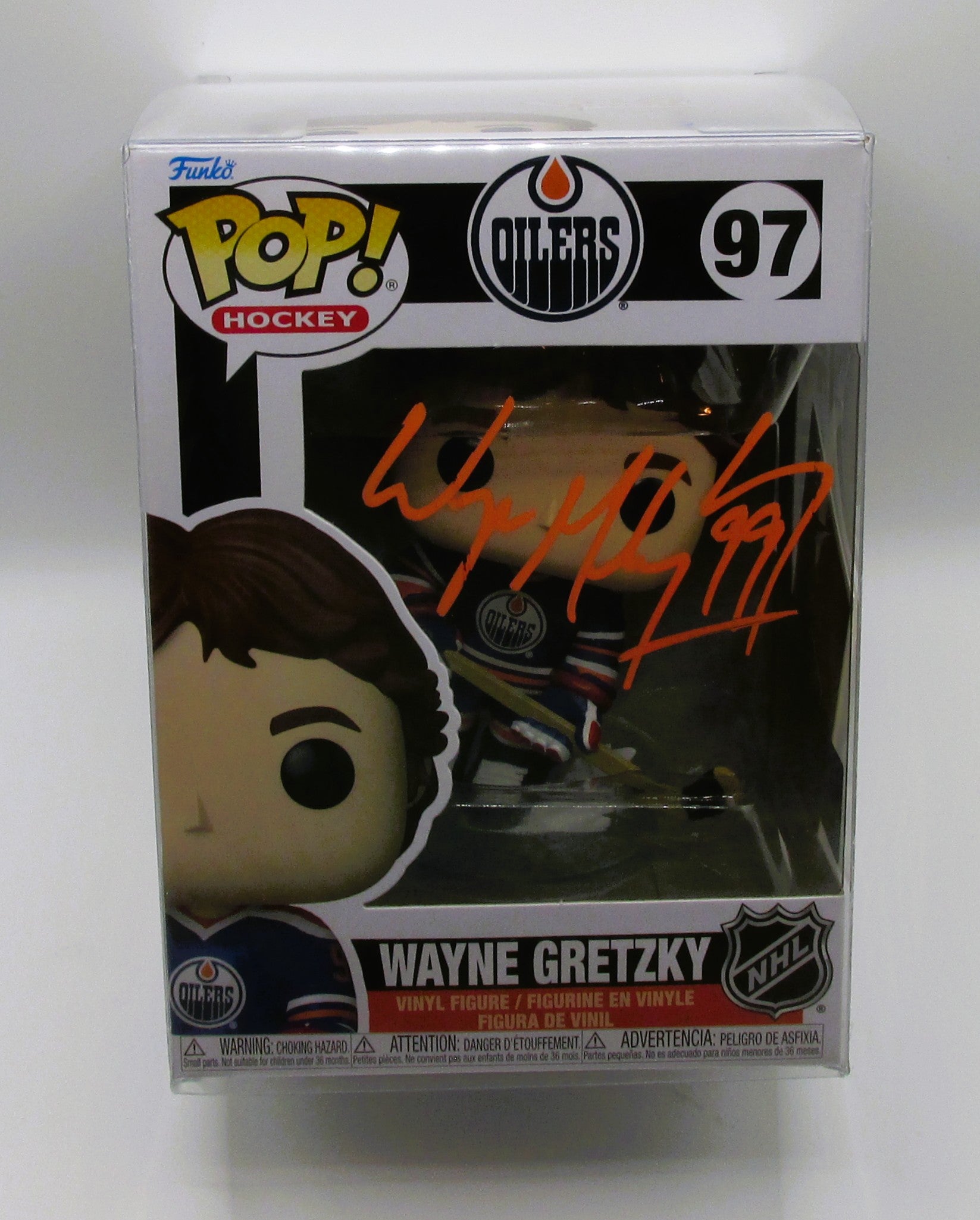 Wayne Gretzky Signed Funko In Case With COA (985996) (Oilers)