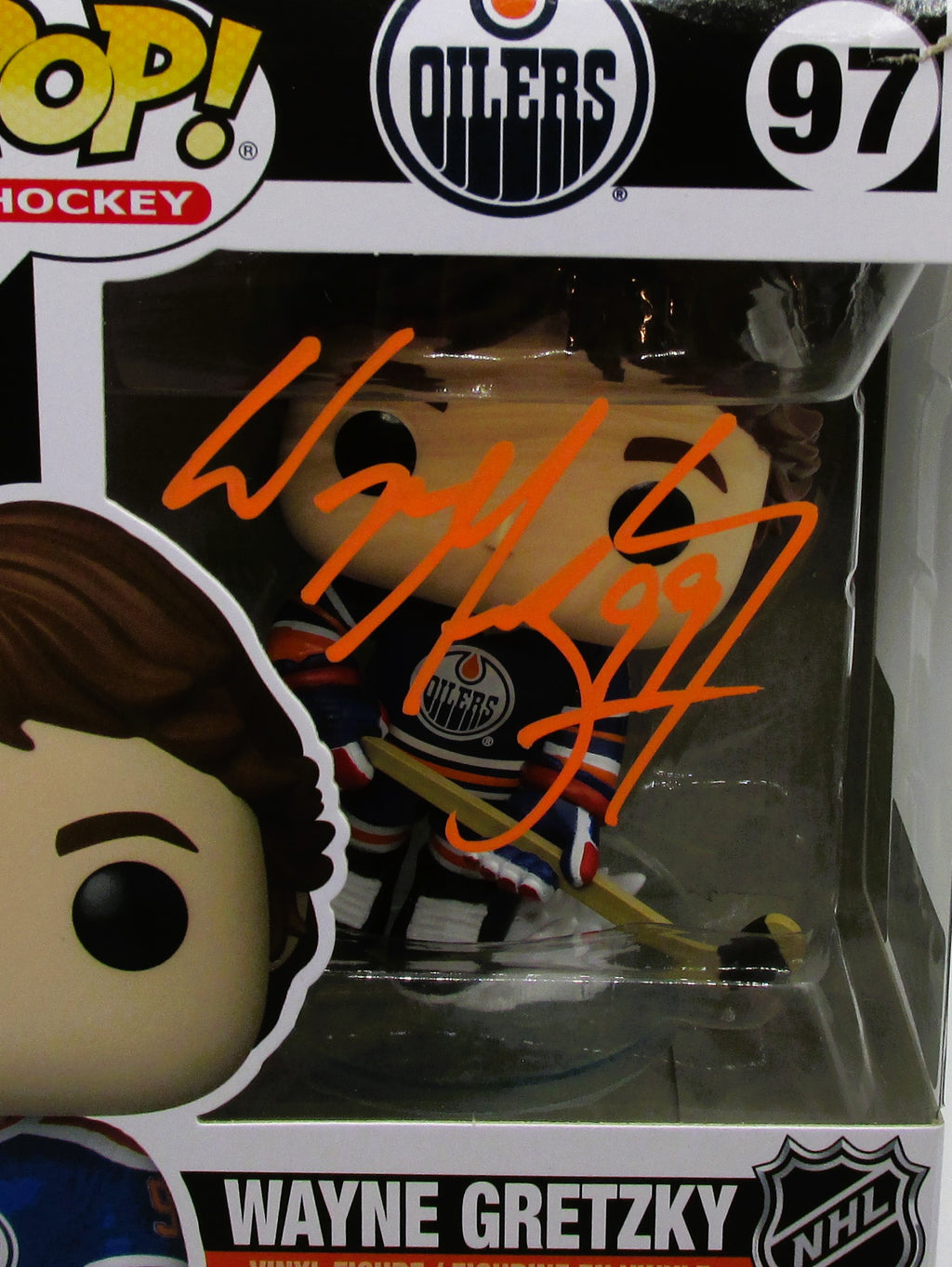 Wayne Gretzky Signed Funko In Case With COA (986002) (Oilers)
