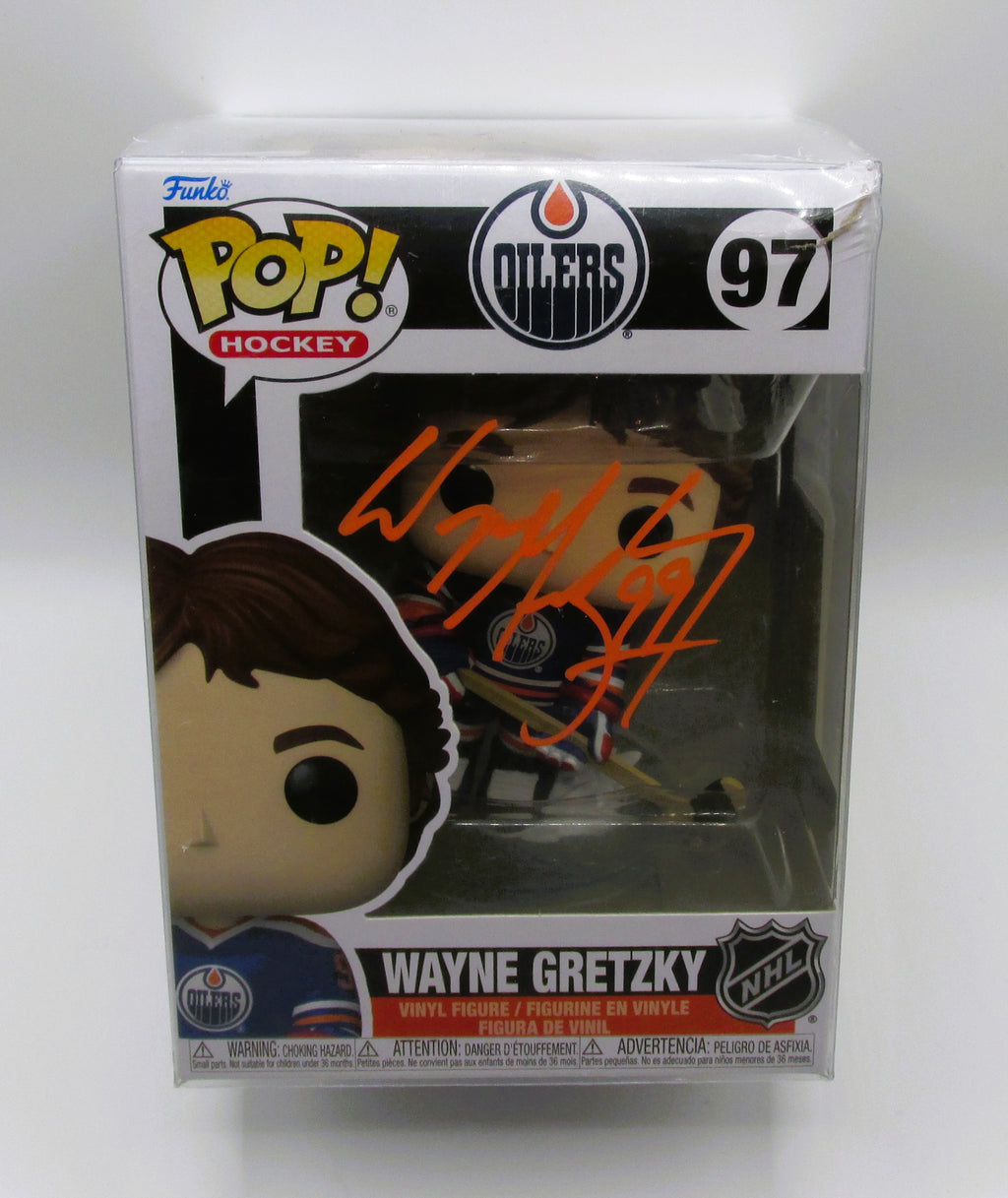 Wayne Gretzky Signed Funko In Case With COA (986002) (Oilers)
