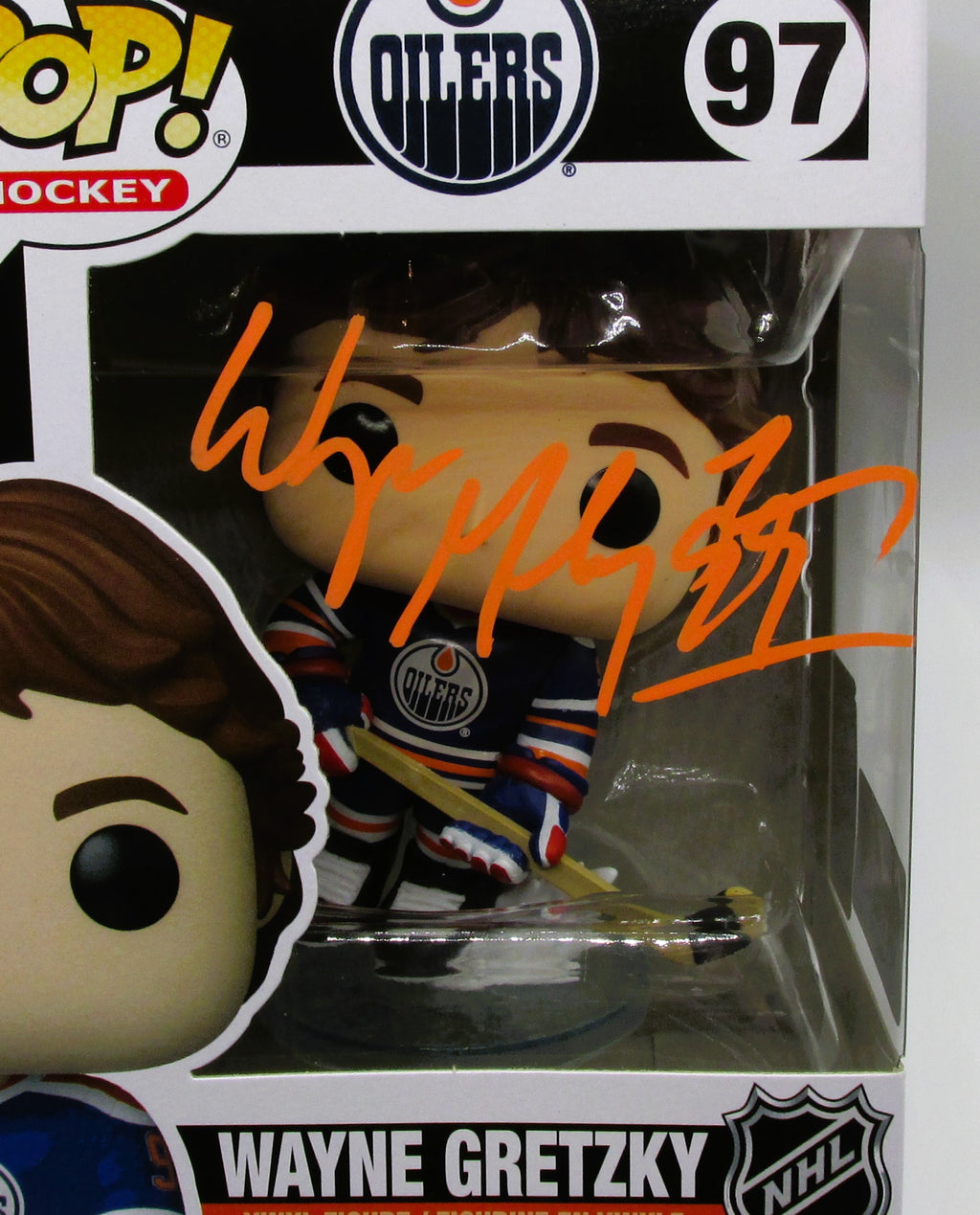 Wayne Gretzky Signed Funko in Case With COA (985989) (Oilers) - See Note Re: COA