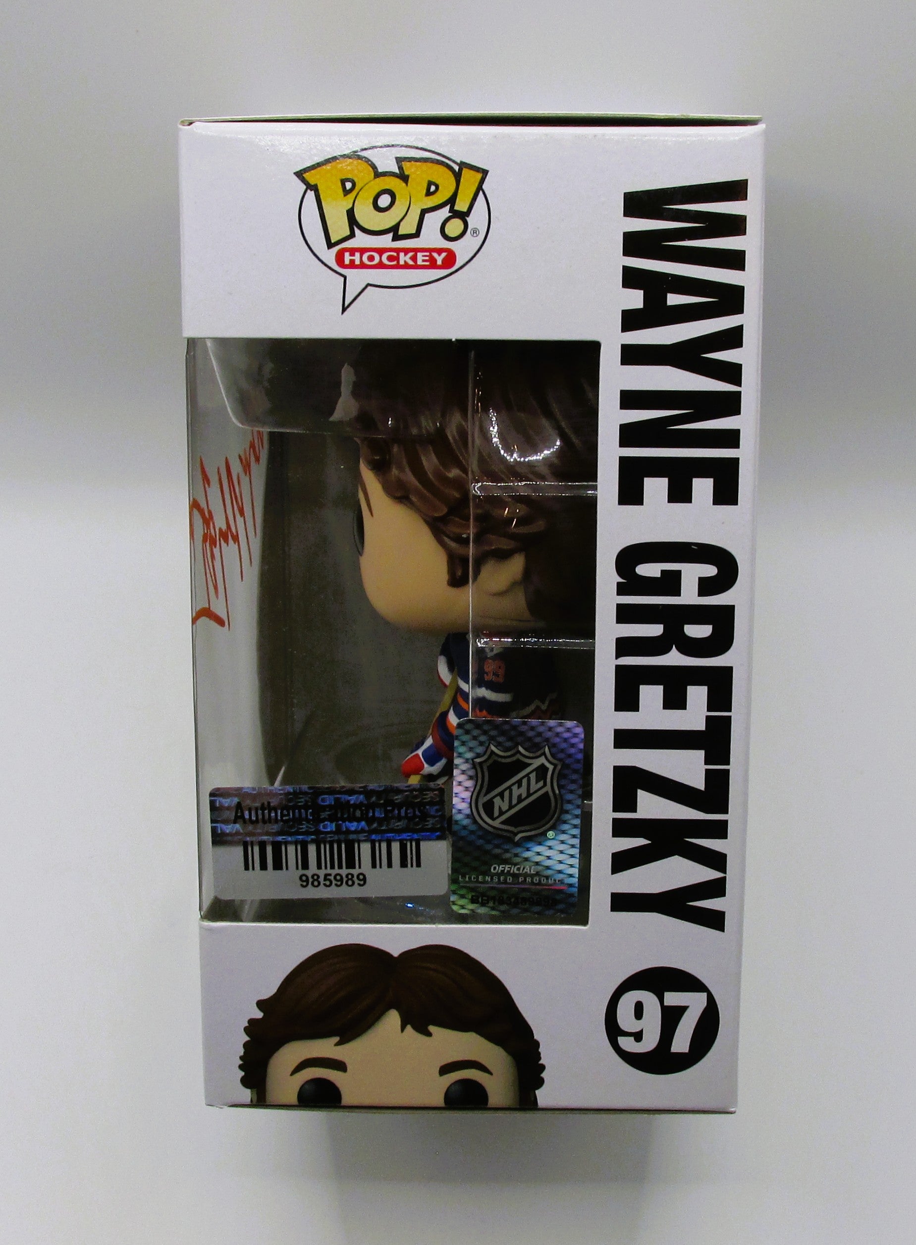 Wayne Gretzky Signed Funko in Case With COA (985989) (Oilers) - See Note Re: COA