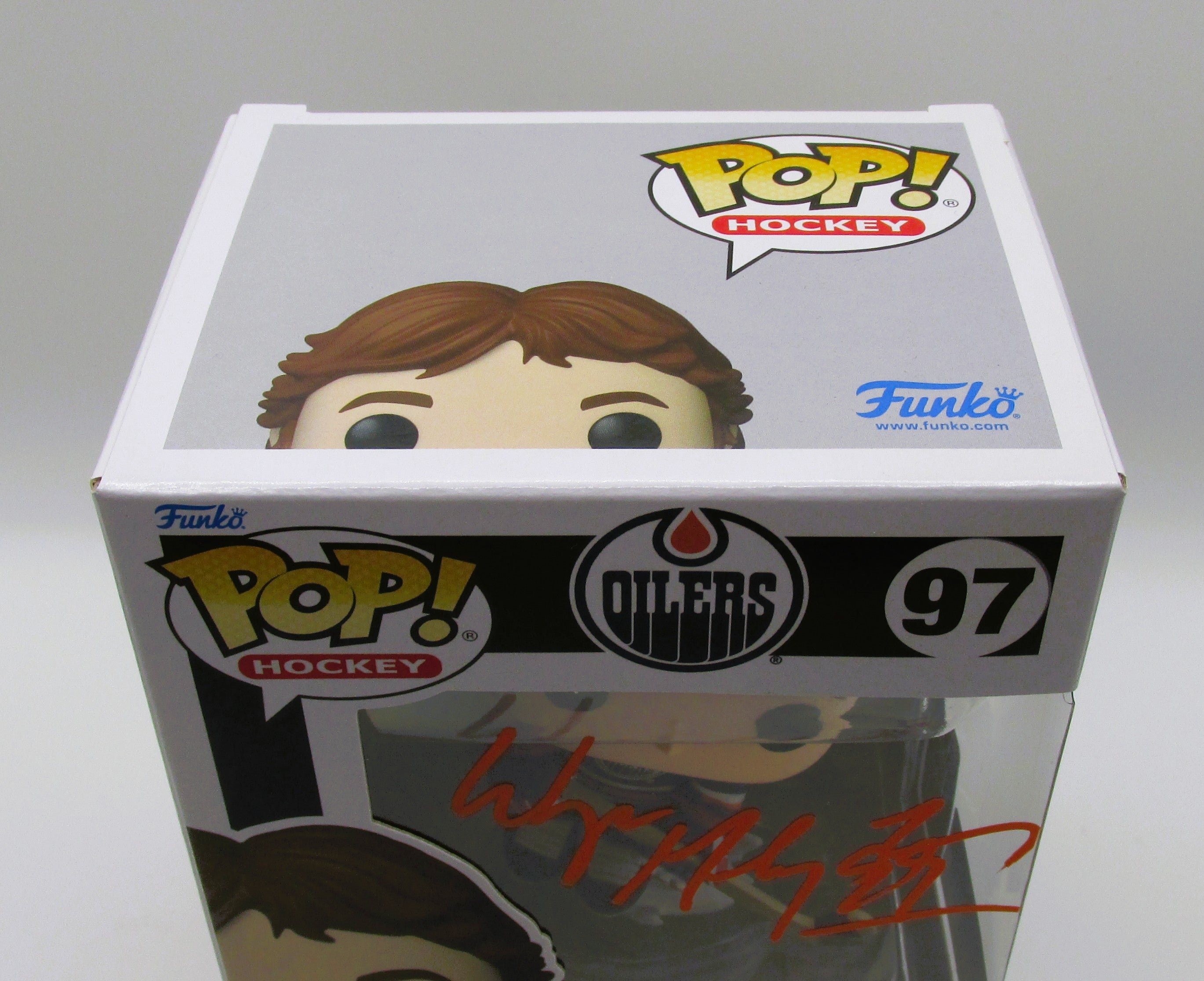 Wayne Gretzky Signed Funko in Case With COA (985989) (Oilers) - See Note Re: COA