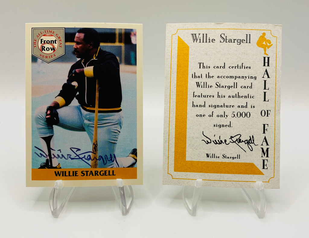 Willie Stargell Signed Card With COA + Additional Cards (Pirates)