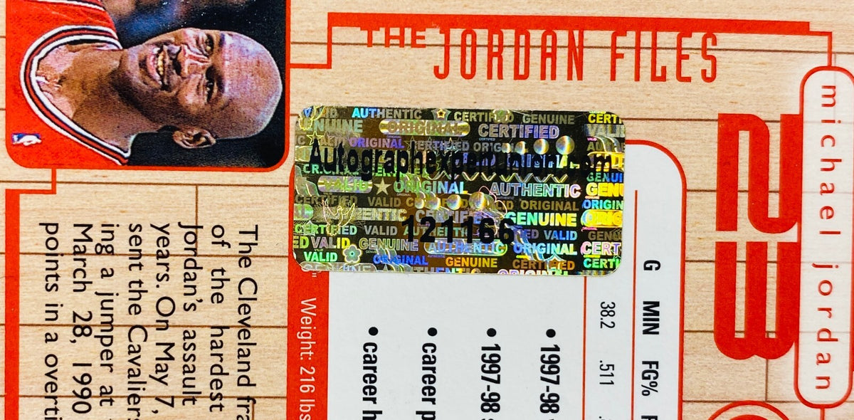 Michael Jordan Signed Card With COA (121166) (Bulls)