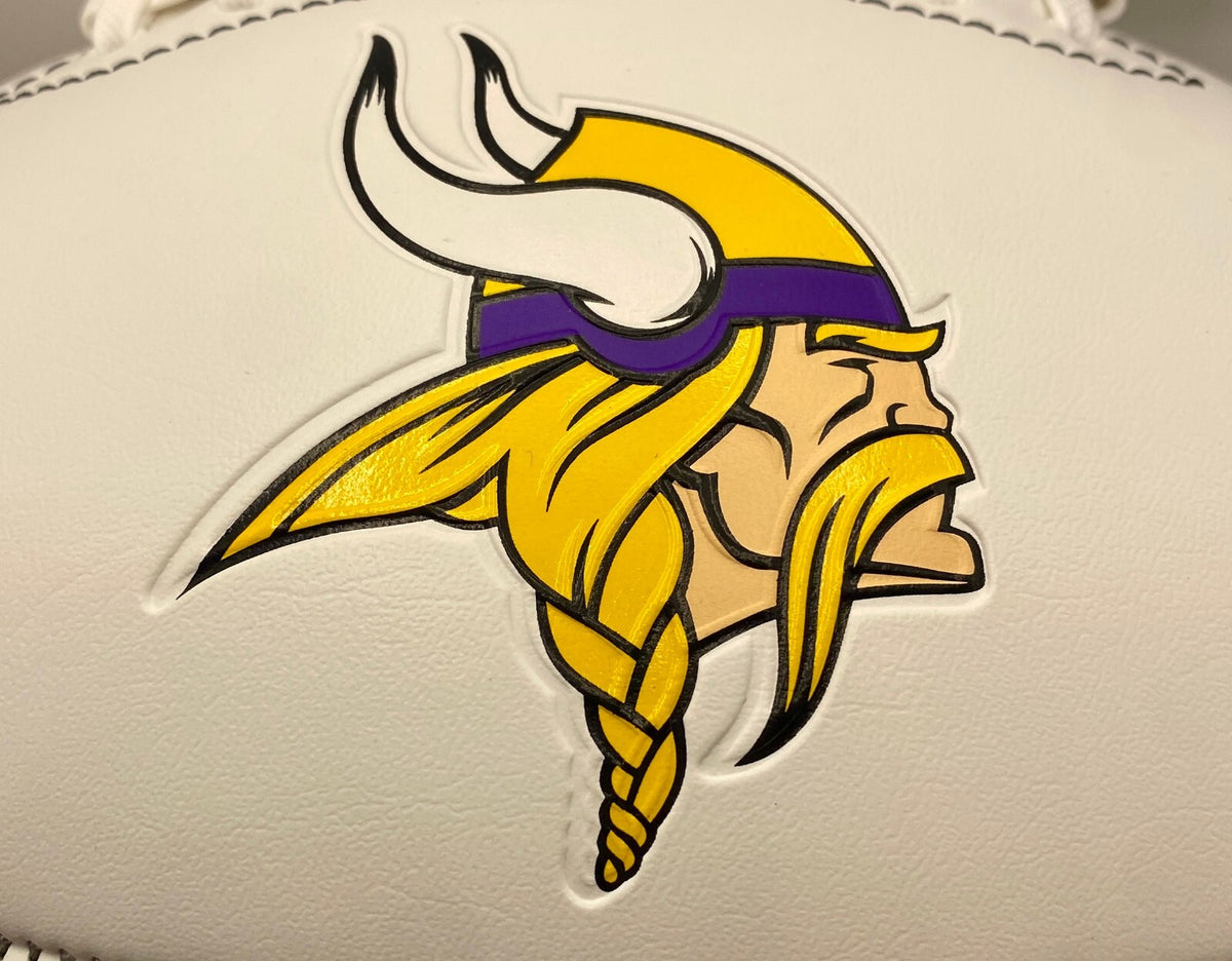Justin Jefferson Signed Logo Football With COA (PC603771)