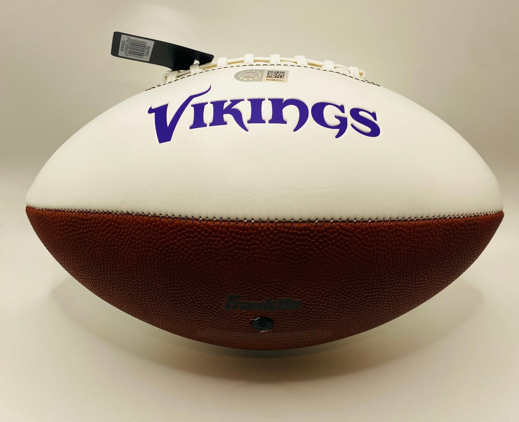 Justin Jefferson Signed Logo Football With COA (PC603771)