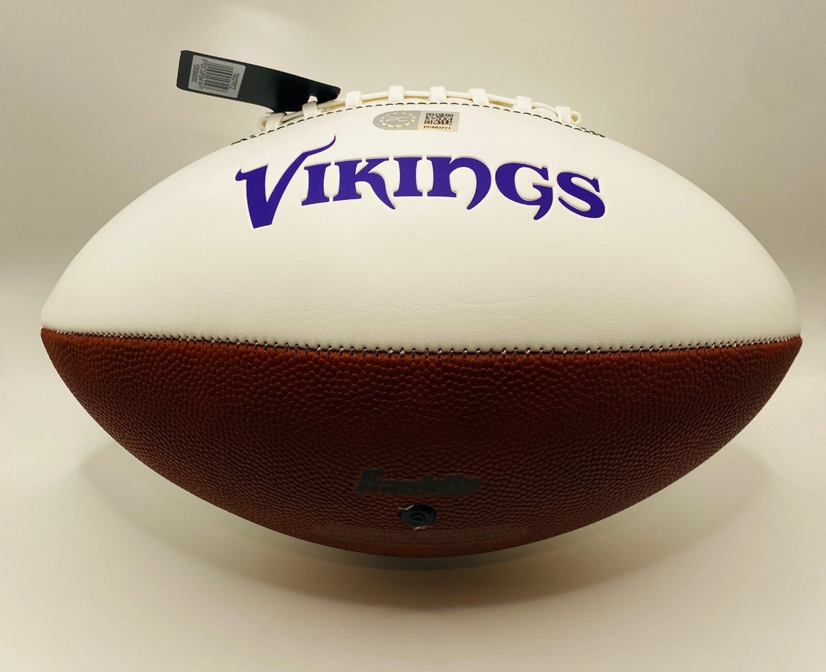 Justin Jefferson Signed Logo Football With COA (PC603771)