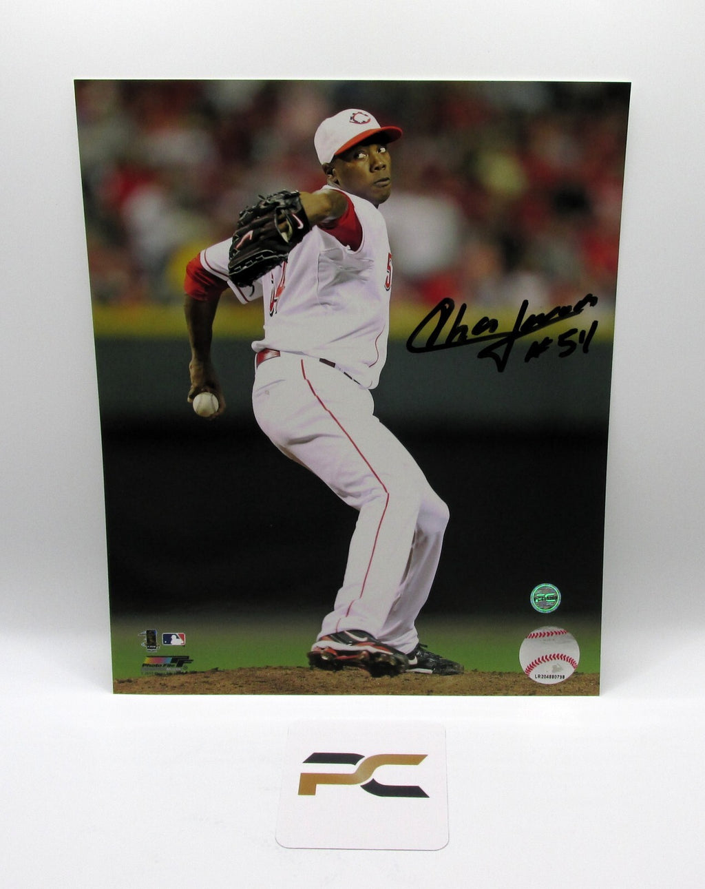 Aroldis Chapman Signed 8x10 Photo With COA (PC485269) (Reds)