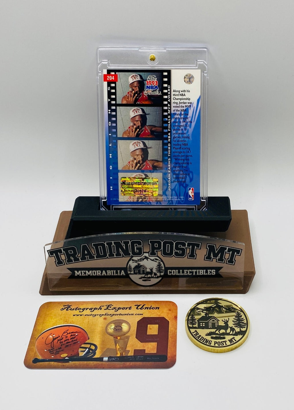 Michael Jordan Signed Card With COA (120978) (Bulls)