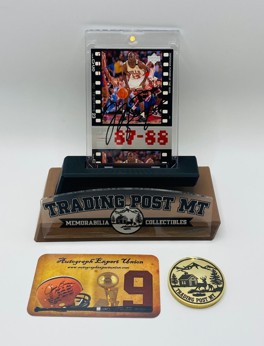 Michael Jordan Signed Card With COA (120980) (Bulls)