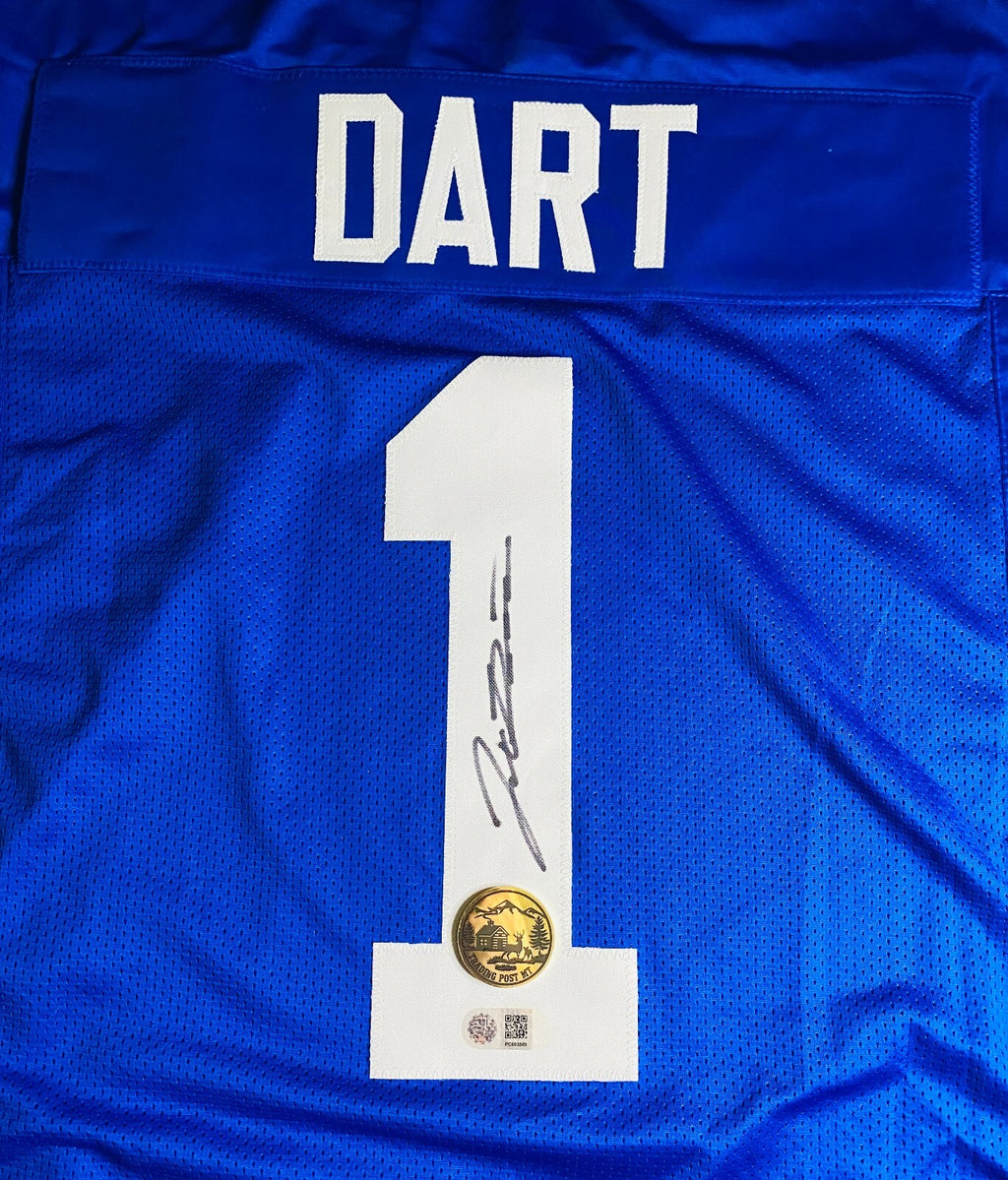 Jaxson Dart Signed Jersey With COA (PC603569) (Giants)