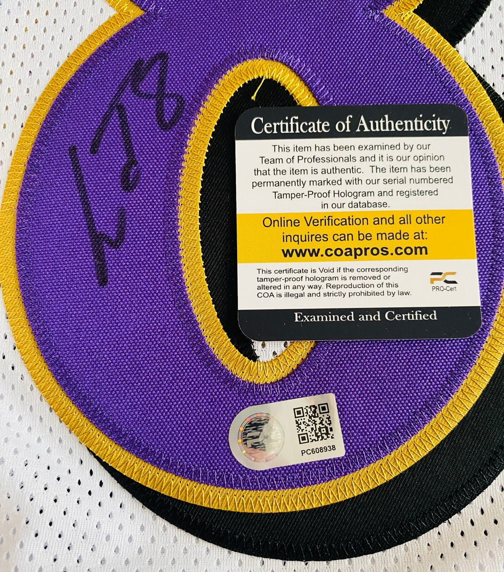 Lamar Jackson Signed Jersey With COA (PC608938)