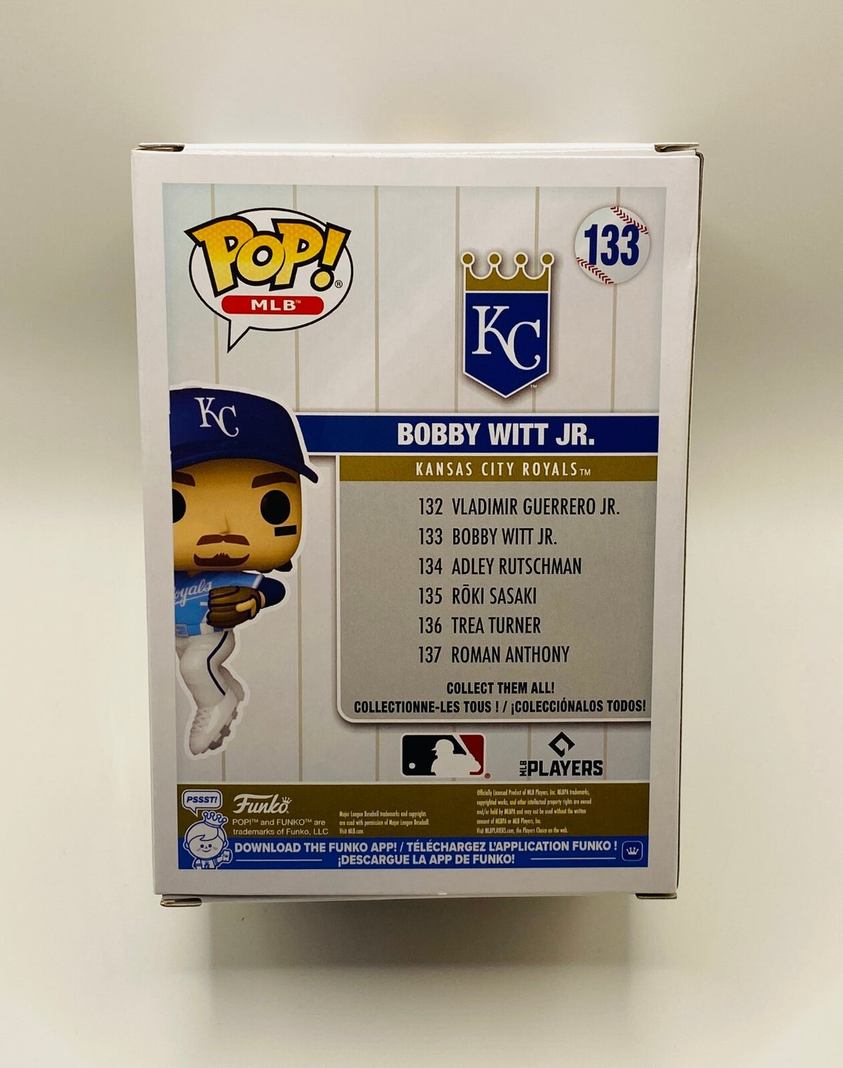 Bobby Witt Jr. Signed Funko In Case With COA (203061)