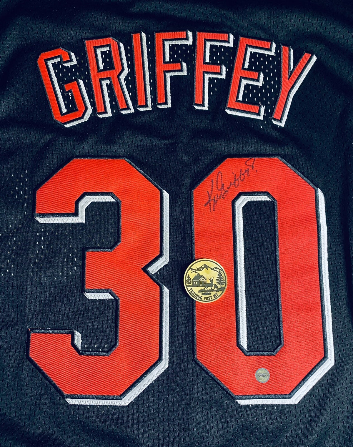 Ken Griffey Jr. Signed Jersey With COA (PC489067) (Reds)