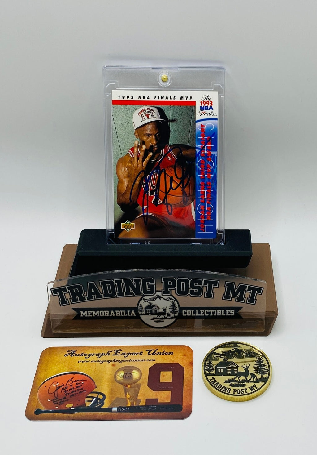 Michael Jordan Signed Card With COA (120978) (Bulls)