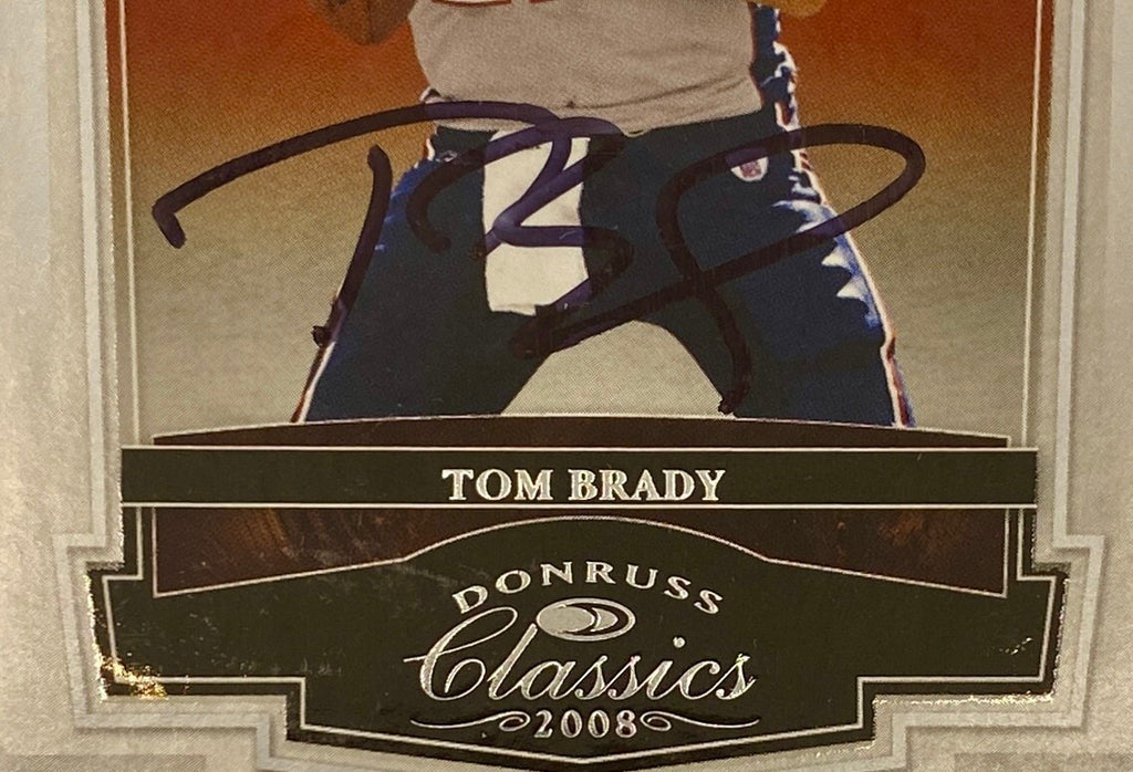 Tom Brady Signed Card With COA (1002177) (Patriots)