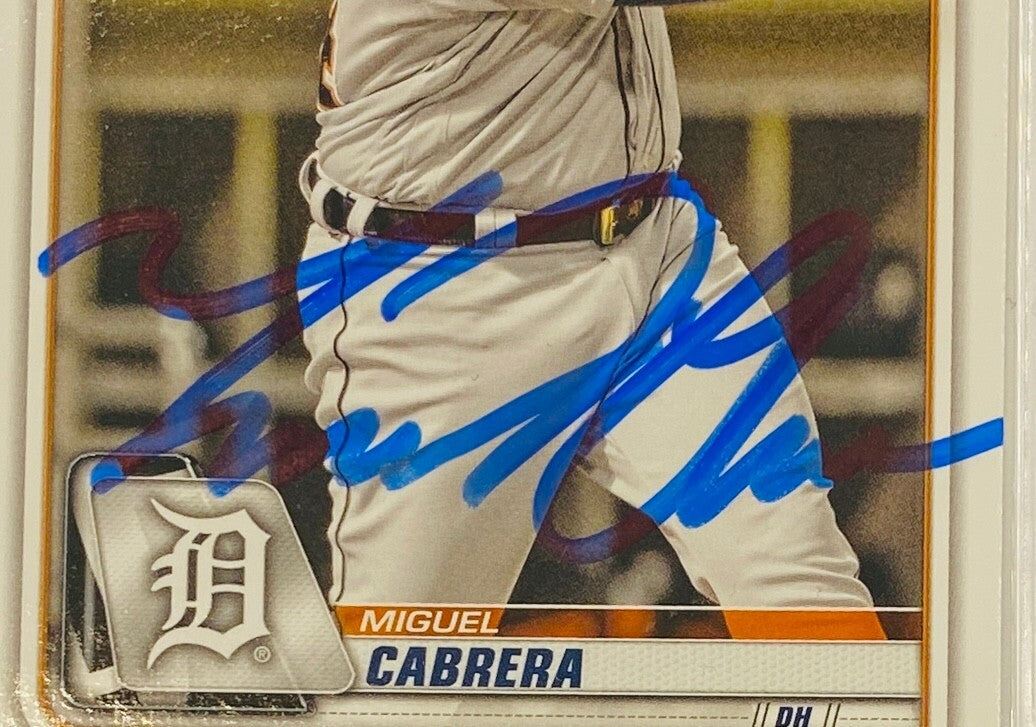 Miguel Cabrera Signed Card With COA (3221171) (Tigers)