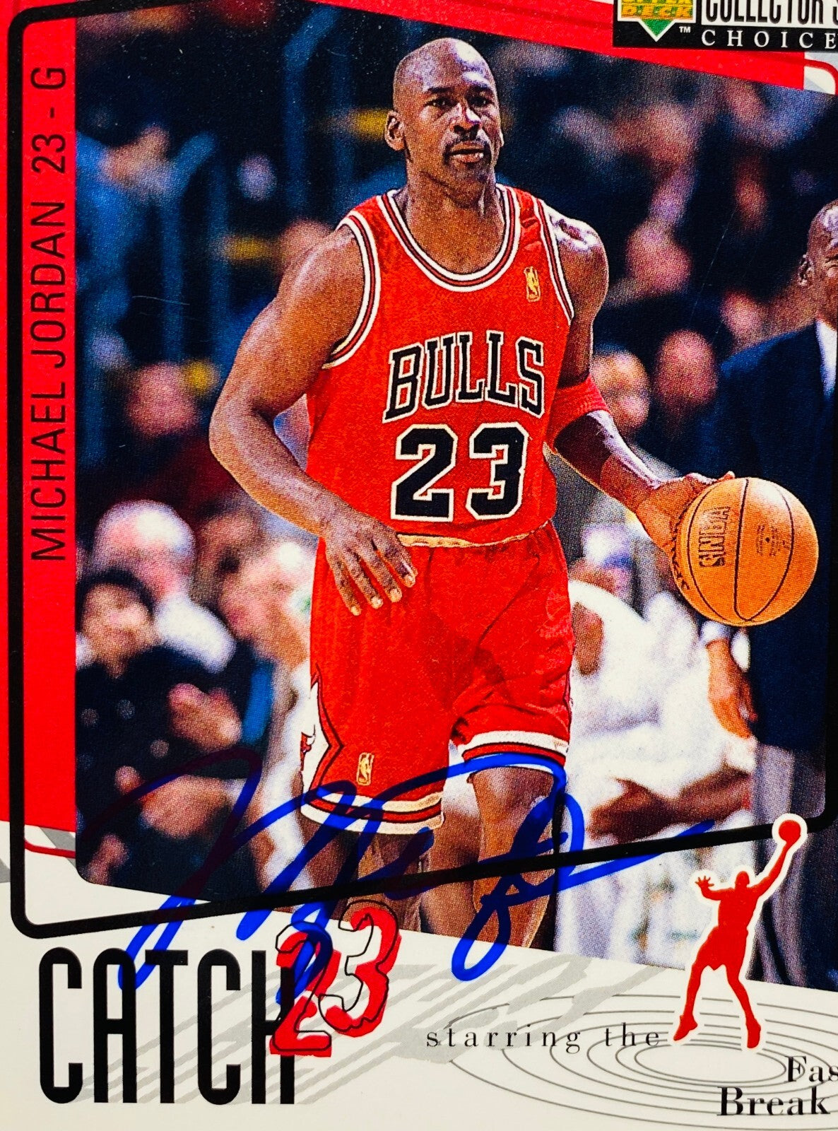 Michael Jordan Signed Card With COA (120957) (Bulls)