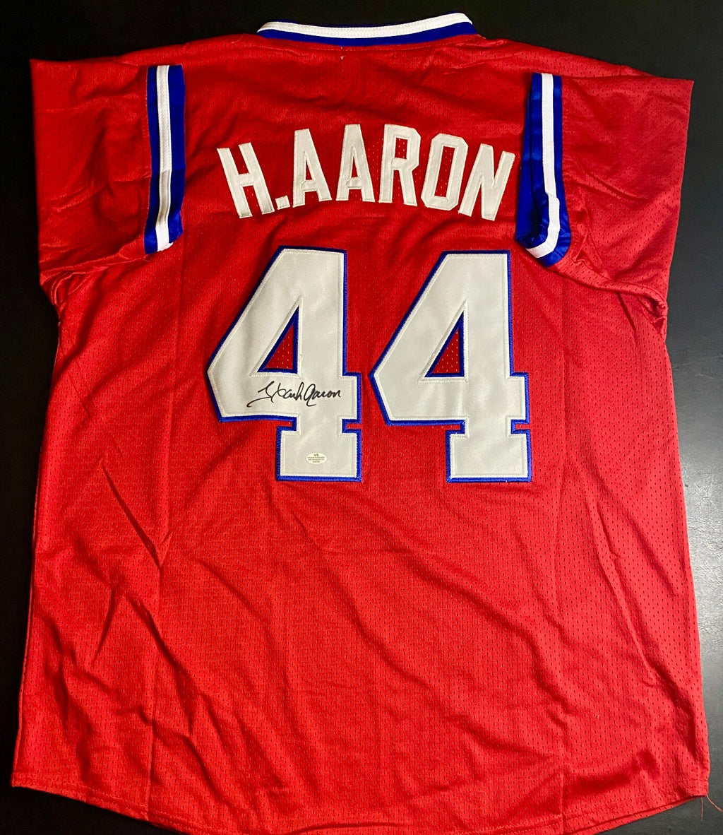Hank Aaron Signed Jersey With COA (A54345) (Braves)