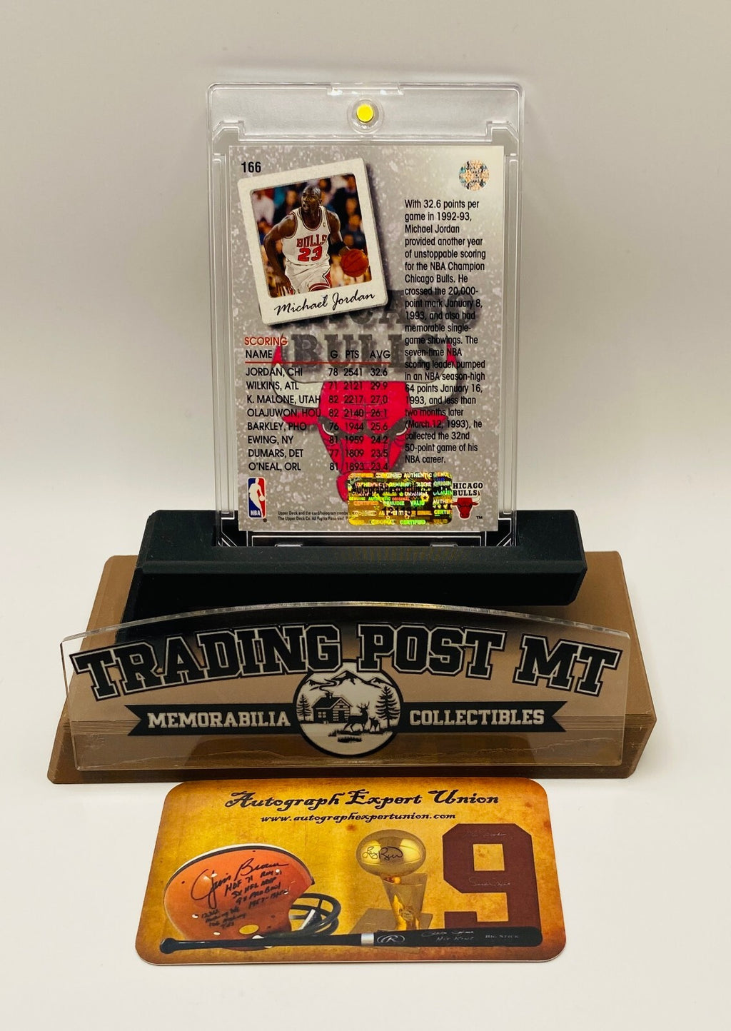 Michael Jordan Signed Card With COA (121131) (Bulls)