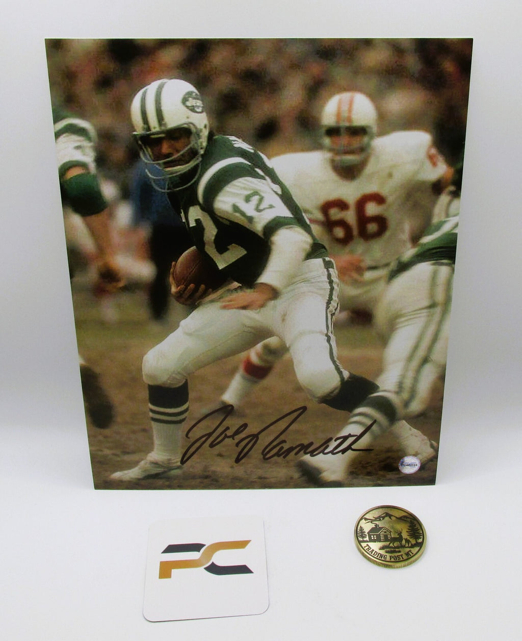 Joe Namath Signed 8x10 Photo With COA (PC484666) (Jets)