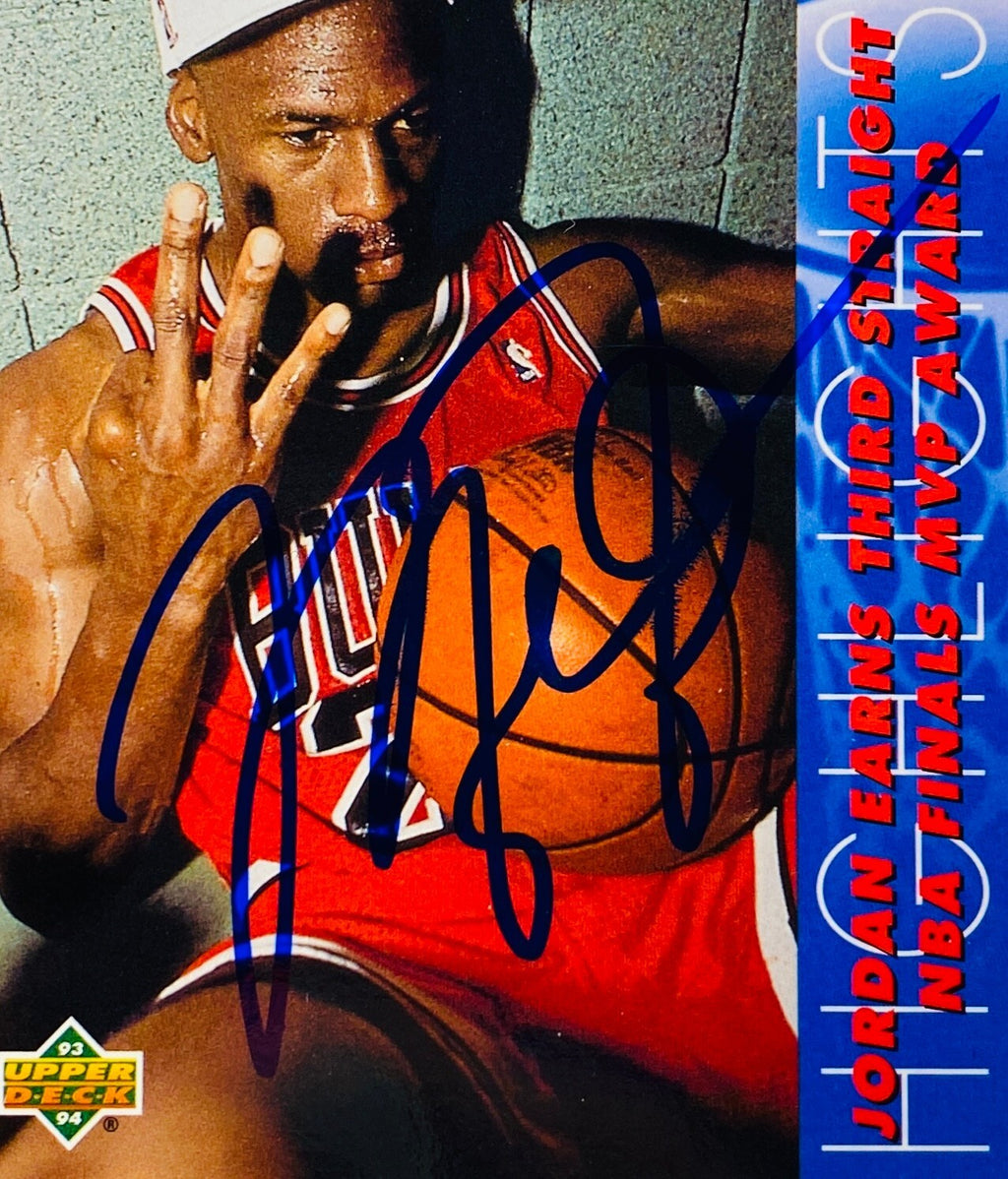 Michael Jordan Signed Card With COA (120978) (Bulls)