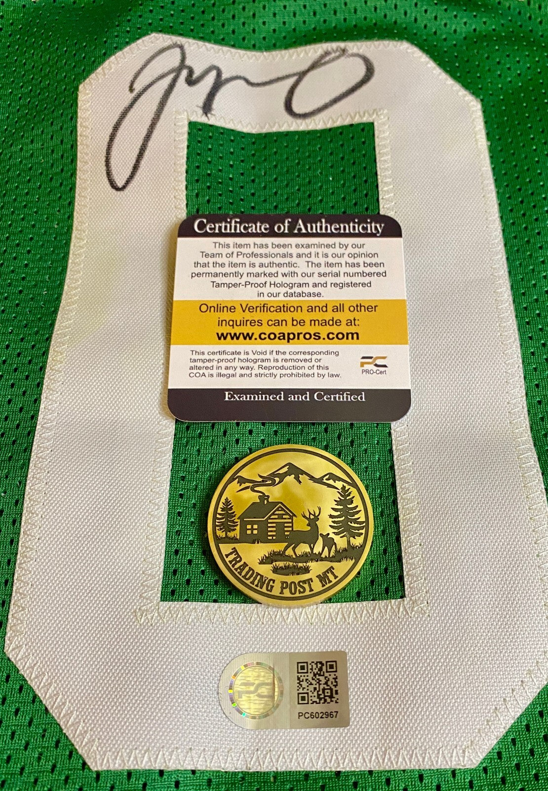 Jayson Tatum Signed Jersey With COA (PC602967) (Celtics)