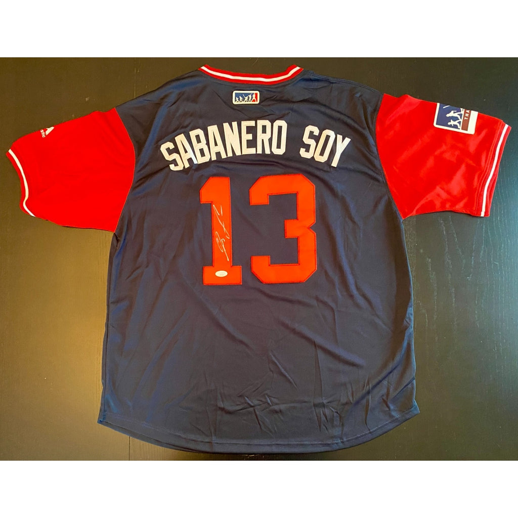 Ronald Acuna Jr Signed Jersey With JSA COA (JJ16290) (Braves)